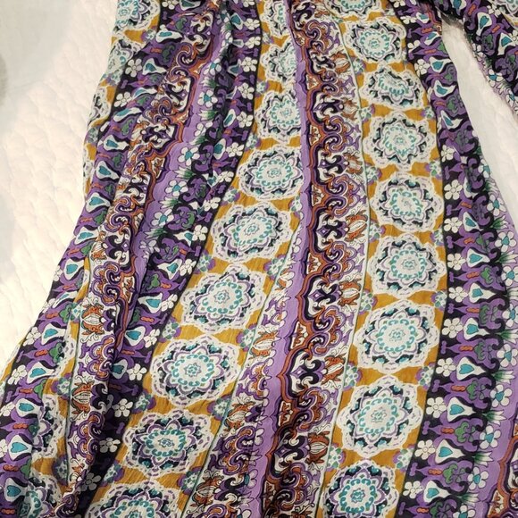 NWT: Anthropologie RAGA Wide Leg Boho Print Pants Size Small - Picture 6 of 7